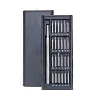 Kit Jogo Ferramenta Chave Magnética Precisão 24 Peças + Caneta de liga de alumínio com Caixa Organizadora Preta