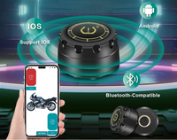 Sistema de monitoramento de pressão TPMS Bluetooth 5.0 de pneus de motocicleta para iOS e Android