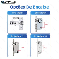 Fechadura eletrônica digital inteligente com cartão IC de impressão digital à prova d'água para casa