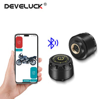 Sistema de monitoramento de pressão TPMS Bluetooth 5.0 de pneus de motocicleta para iOS e Android