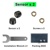 Sistema de monitoramento de pressão TPMS Bluetooth 5.0 de pneus de motocicleta para iOS e Android