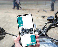 Sistema de monitoramento de pressão TPMS Bluetooth 5.0 de pneus de motocicleta para iOS e Android